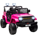 12V Pink Ride-On Truck with Spring Suspension and Remote Control Magic Cars 2