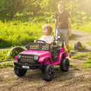 12V Pink Ride-On Truck with Spring Suspension and Remote Control Magic Cars Variant 0
