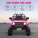 12V Pink Ride-On Truck with Spring Suspension and Remote Control Magic Cars 4