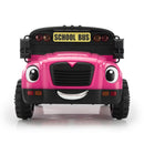 12V Kids School Bus Ride-On Toy with 1 Seat, Remote Control, LED Lights, and Power Display Magic Cars 1