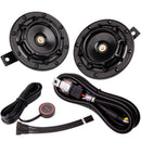12V Supertone Car and Truck Horn Kit with Wire and Button Black High Low Tone Magic Cars 0