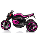 12V Kids Electric Three-Wheel Ride-On Motorcycle with Horns and LED Lights Magic Cars 2