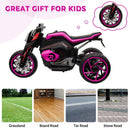 12V Kids Electric Three-Wheel Ride-On Motorcycle with Horns and LED Lights Magic Cars 4