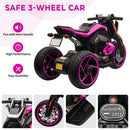 12V Three-Wheeled Battery-Powered Motorcycle with LED Lights and Horn for Kids Ages 3-8 Magic Cars 17