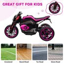 12V Three-Wheeled Battery-Powered Motorcycle with LED Lights and Horn for Kids Ages 3-8 Magic Cars 9