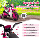 12V Electric Battery-Powered Kids Motorcycle Ride-On Toy with 2-Speed Settings Magic Cars 12