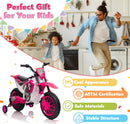 12V Electric Battery-Powered Kids Motorcycle Ride-On Toy with 2-Speed Settings Magic Cars 15