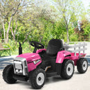 12V Toddler Ride-On Tractor with Large Trailer and 3-Gear Shift Ground Loader Toy for Kids Magic Cars 1
