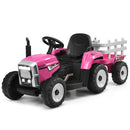 12V Toddler Ride-On Tractor with Large Trailer and 3-Gear Shift Ground Loader Toy for Kids Magic Cars 2