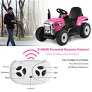 12V Toddler Ride-On Tractor with Large Trailer and 3-Gear Shift Ground Loader Toy for Kids Magic Cars 8