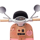 12V Two-Motor Kids Ride-On Electric Two-Seater Motorcycle Pink Level-Up Magic Cars 13