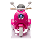 12V Two-Motor Electric Ride-On Motorcycle for Kids Two-Seater Rose Red Magic Cars 3