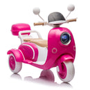 12V Two-Motor Electric Ride-On Motorcycle for Kids Two-Seater Rose Red Magic Cars 9