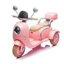 12V Two-Motor Kids Ride-On Electric Two-Seater Three-Wheel Motorcycle Magic Cars 4