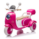 12V Two-Seater Kids Electric Ride-On Motorcycle with Three Wheels and Slow Start Feature Magic Cars 3