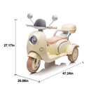 12V Electric Dual Motor Two-Seater Kids Ride-On Motorcycle Magic Cars 1