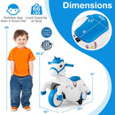 12V Unicorn Ride-On Toy for Kids with Training Wheels and Horse Riding Mode Magic Cars 3