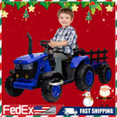 12V Electric Ride-On Tractor Car for Kids with Trailer and Rechargeable Battery Magic Cars 9