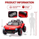 12V VW Beetle Kids Electric Ride-On Car with Remote Control, Lights, Music, and USB Port Magic Cars 15
