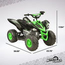 12V Yamaha Raptor ATV Powered Ride-On for Kids Ages 3+ with Speeds up to 5 MPH Magic Cars 2