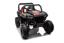 12V 7Ah Dual Battery 30W 4-Wheel Drive Kids Ride-On Car with Leather Seat and One-Button Start Forward and Backward Magic Cars 13