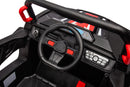 12V 7Ah Dual Battery 30W 4-Wheel Drive Kids Ride-On Car with Leather Seat and One-Button Start Forward and Backward Magic Cars 17