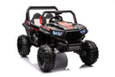 12V 7Ah Dual Battery 30W 4-Wheel Drive Kids Ride-On Car with Leather Seat and One-Button Start Forward and Backward Magic Cars 4