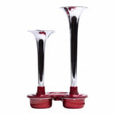 130DB Chrome Train Horn 12V Electric Dual Air for Semi Truck Pickup Motorcycle SUV Magic Cars 1