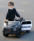 12V Black Remote Control Ride-On Car with 4-Wheel Shock Absorption for Kids Aged 3-6