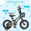 14 Inch Kids Bike with Basket and Training Wheels for Children Aged 4-5 Years Old Magic Cars 4