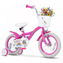 Spring Party Pink 14-Inch Girls Bike with Basket for Ages 3-5 Magic Cars Variant 0
