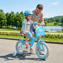 14-Inch Blue Girls Bike with Front Bag and Streamers for Ages 3-5 Magic Cars 1