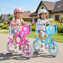 14-Inch Blue Girls Bike with Front Bag and Streamers for Ages 3-5 Magic Cars 2