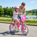 Pink 14-Inch Girls Bike with Front Bag and Streamers for Ages 3-5 Magic Cars 1