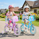 Purple 14-Inch Girls Bike with Front Basket and Colorful Streamers for Ages 3-5 Magic Cars 2