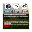 15 Amp 48 Volt Battery Charger for Club Car Precedent & DS - 3-Pin Connector Magic Cars 5