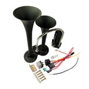 150dB 12V Dual Trumpet Air Horn with Chrome and Zinc Finish and Compressor for 12V Vehicles Magic Cars 6