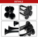150dB 12V Train Air Horn Kit with 4 Speakers and Push Button Control Magic Cars 1