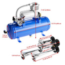 150DB Train Horn Kit with 12V Air Compressor and 1.6 Gallon Tank for Trucks and SUVs Magic Cars 5
