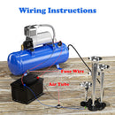 150DB Train Horn Kit with 12V Air Compressor and 1.6 Gallon Tank for Trucks and SUVs Magic Cars 6