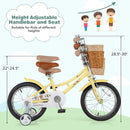16 Inch Adjustable Kids Bicycle with Reflectors and Bell for Children Ages 4-7 Magic Cars 4