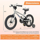 16-Inch Adjustable Kids Bike for Boys and Girls Ages 4-7 with High Carbon Steel Frame Magic Cars 1