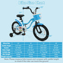 Navy 16-Inch Kids Bike with Training Wheels and Basket Magic Cars 3
