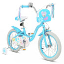 Blue 16-Inch Girls Bike with Front Bag and Streamers for Ages 4-7 Magic Cars Variant 0