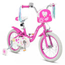 Pink 16-Inch Girls' Bike with Front Bag and Streamers for Ages 4-7 Magic Cars Variant 0