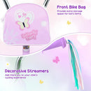 Purple 16-Inch Girls Bike with Streamers and Front Basket for Ages 4-7 Magic Cars 4