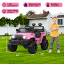 12V Children’s Electric Ride-On Truck with Parental Remote and Spring Suspension