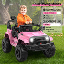 12V Children’s Electric Ride-On Truck with Parental Remote and Spring Suspension