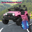 12V Children’s Electric Ride-On Truck with Parental Remote and Spring Suspension