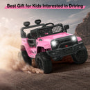 12V Children’s Electric Ride-On Truck with Parental Remote and Spring Suspension